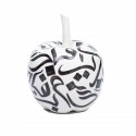 Pomme Adame blanche avec calligraphie arabe en noir - Zahra Luxury