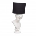 Buste David blanc et chapeau noir - Zahra Luxury