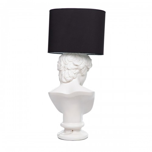 Buste David blanc et chapeau noir - Zahra Luxury