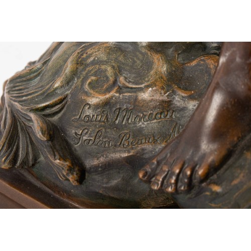 Statue Bronze patiné Moreau XIXème - Galerie Camille Barsac - Zahra Luxury