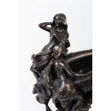 Sculpture bénitier en bronze patiné 1950 - Galerie Camille Barsac - Zahra Luxury