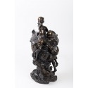 Sculpture bénitier en bronze patiné 1950 - Galerie Camille Barsac - Zahra Luxury