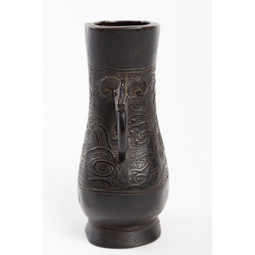 Vase en bronze de Chine - Galerie Camille Barsac - Zahra Luxury