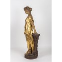 Statue de femme en terre-cuite Goldscheider - Galerie Camille Barsac - Zahra Luxury