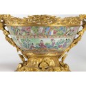 Porcelaine de Canton - Importante garniture de console 19e siècle - Galerie Camille Barsac - Zahra Luxury